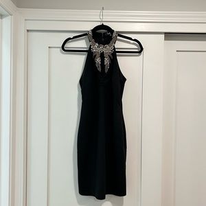 Black Dress with Beaded Detail